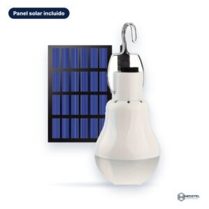 Bombillo solar LED con panel solar — foto principal