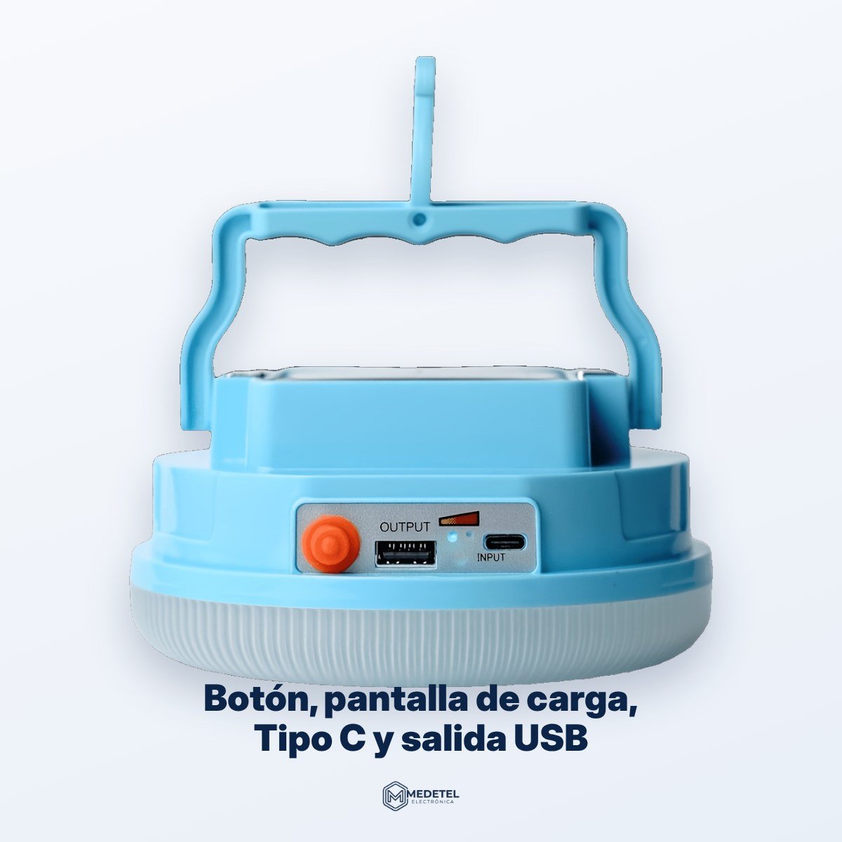 Lámpara solar colgante 6000 mAh — detalle
