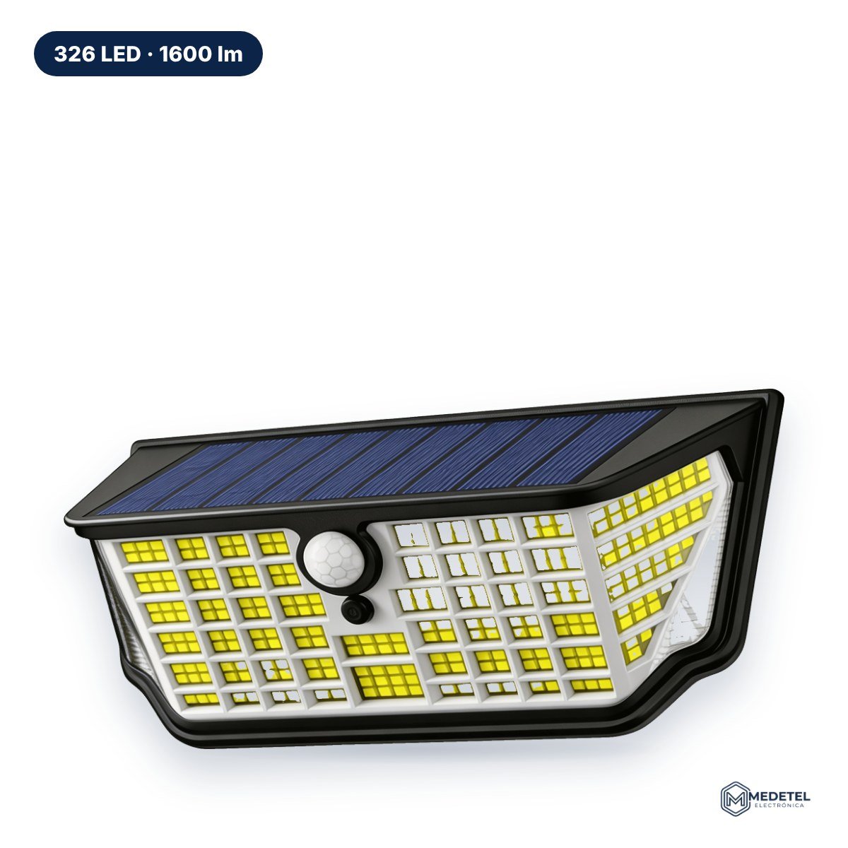 Luz solar con sensor de movimiento 326 LED — foto principal